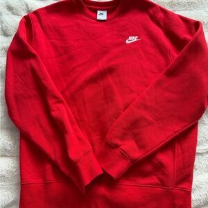 Nike Men's Bold Red Crewneck Sweater